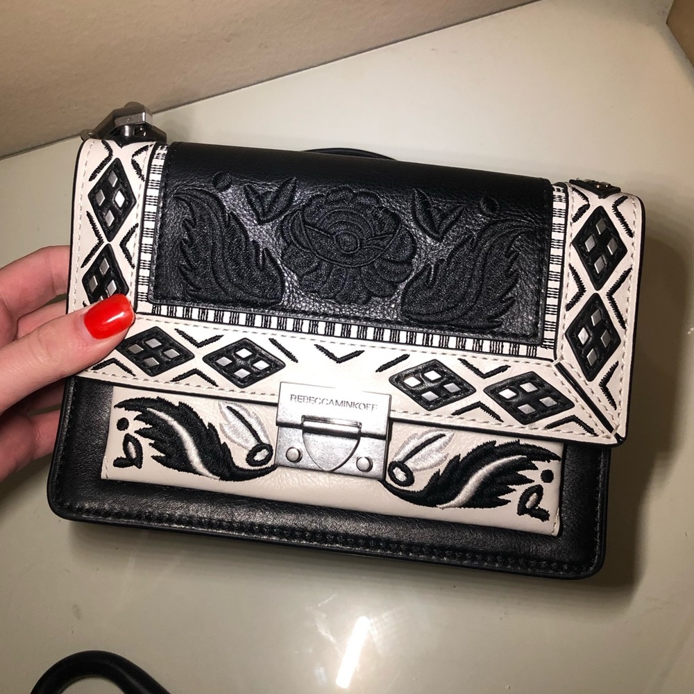 Mini Rebecca minkoff black and white crossbody